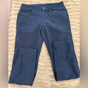 Navy Blue lululemon men’s tech canvas slim ABC Pants 32x30 excellent condition